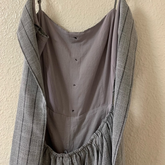 Large Mind Code back tie bow jumpsuit - Picture 3 of 7